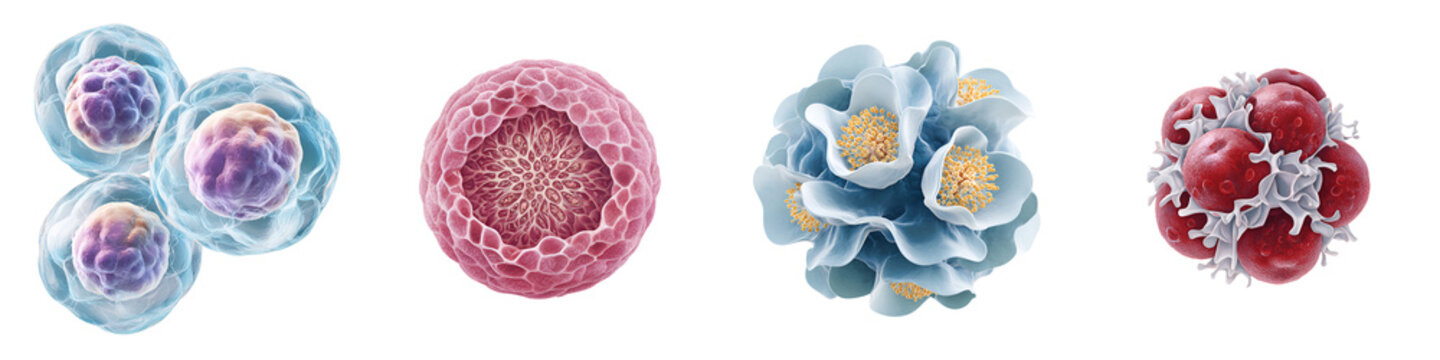 Cellular Structures - Microscopic Biological Illustration