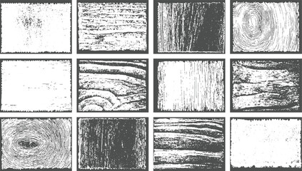 Grunge Scratch Texture Set &ndash; Distressed Abstract Black and White Overlay Dirty Grunge vector design isolated on transparent background.