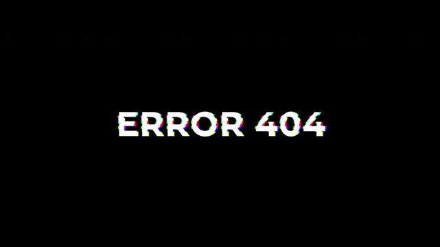 error 404 glitch page not found digital cyber suitable for website error pages, digital issues, and technical problem displays.
