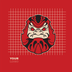 Premium Vector | Japanese festival cultural daruma	