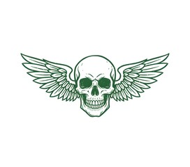 Human skull artwork design. Fearless music tour. World music tour poster. Rock and roll vector graphic print design for apparel, stickers, posters, background and others.