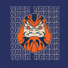 Premium Vector | Japanese festival cultural daruma	