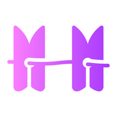 clothes line gradient icon
