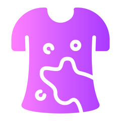 dirty shirt gradient icon