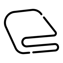towels line icon