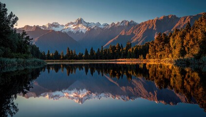 Serene mountain lake at dawn (1)