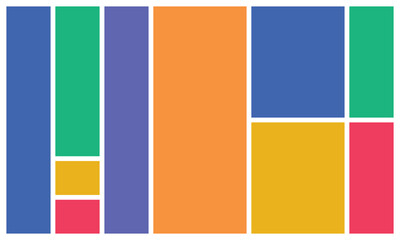 bento grid vector Abstract geometric background with colorful rectangles modern flat vector design for presentati