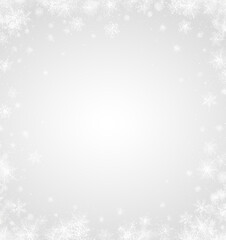 bright banner christmas card with snowflake border vector EPS10
