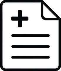 Obraz premium document with plus