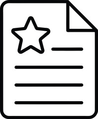 document icon with star