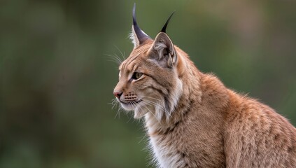Obraz premium Side view of a lynx face