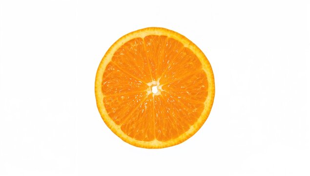 Sliced citrus fruit segments displayed on a clean white surface
