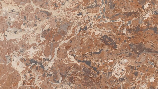 Natural breccia stone pattern for digital wall tiles, rustic ceramic tiles with a matte finish and textured marble look