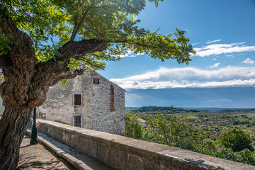 Draguć Town in Istra, Croatia
