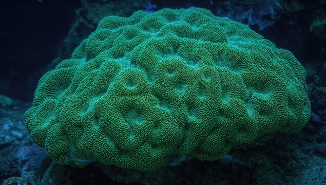 Trachyphyllia Brain Coral and Related Stony Corals from Deep Waters and Off-Reef Zones, Often Collected for Aquariums