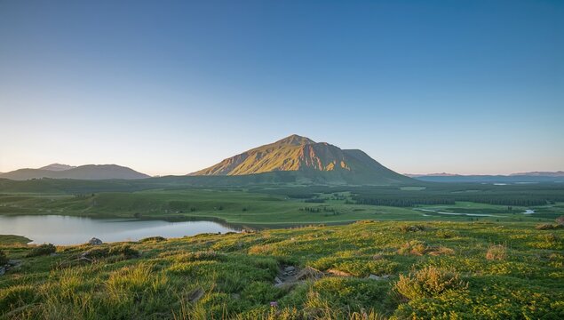 View of Saanatunturi fell from the southern side in northern wilderness