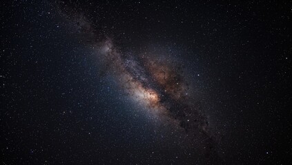 Fototapeta premium Beautiful stars at night in the galaxy