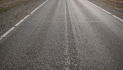 Naklejka premium The street appears in shades of gray.