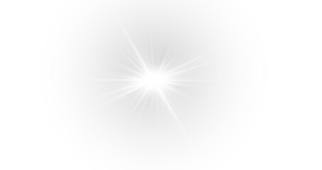 Bright gray PNG star shines with soft illumination and reflection. Elegant shimmer enhances its sophisticated design. Transparent background adds depth and lightness.