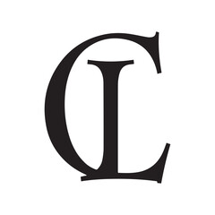 Black CL Symbol Integrating Space, Simplicity, and Modern Aesthetic Balance