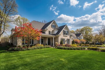 Stunning residence during a sunny afternoon