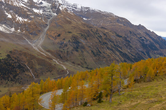 Herbstimpressionen, Landschaftspanorama, L&auml;rchen, Indian Summer, 