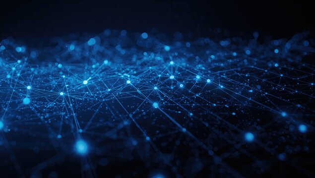 Graphic of advanced digital data transmission and intelligent urban technologies