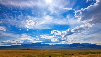 Fototapeta premium Sky over the valley today