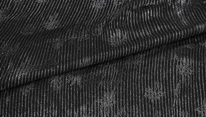 Striped pattern on folded silk material (texture)