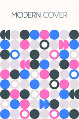 Poster of Modern Cover with Colorful Circles