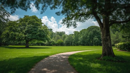 Obraz premium Garden pathway scene