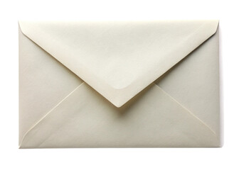 Old envelope on white background