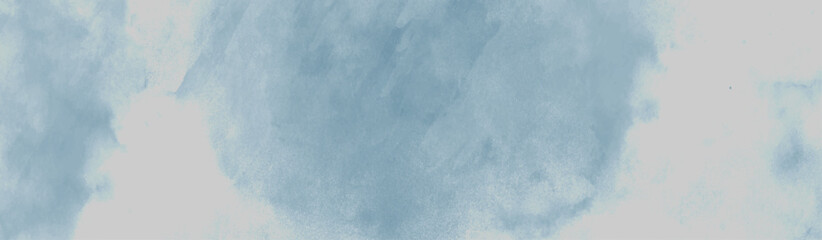 Fototapeta premium Abstract painted blue watercolor on paper texture background, grainy paper, light blue wash with abstract blob design. watercolor background concept, vector.