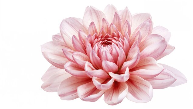 Dahlia Flower Petals on a White Surface