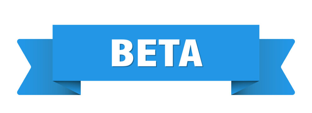 beta ribbon isolated on transparent background. beta ribbon