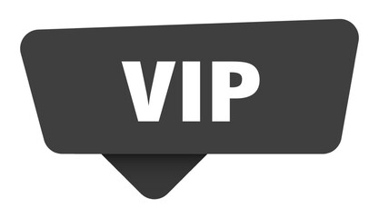 vip black sign isolated on transpatent background. vip sticker