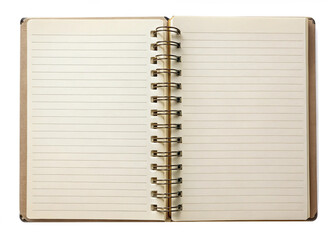 Diary page isolated on white background 2