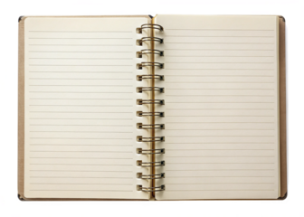 Diary page isolated on white background 2
