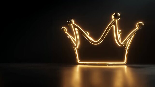golden crown 3d render