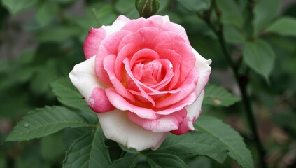 Rosa 'Fourth of July', honored as an All-America Rose Selections winner in 1999