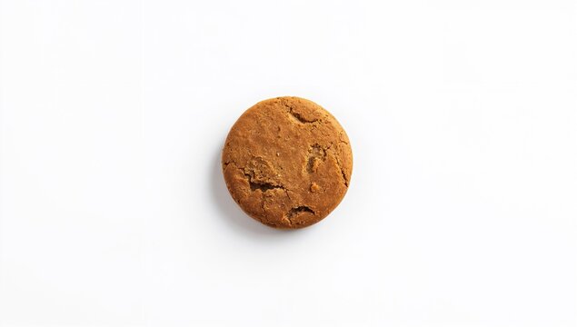 A single slice of whole wheat crispbread against a plain white backdrop