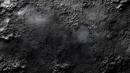 A detailed macro shot capturing the rugged surface of a dark, textured stone, emphasizing its rough and grainy details.