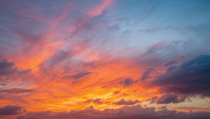 Obraz premium Dusk Ignites The Sky's Palette