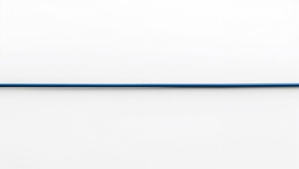 Blue LAN cable on a white backdrop symbolizing digital technology and data transfer