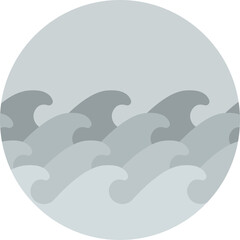 Wave Crests Japanese Circle