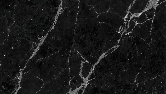 Dark onyx marble surface pattern backdrop. Ebony marble wallcovering and countertop designs. Black stone flooring and wall tiling. Natural granite texture with vintage abstract marble style.