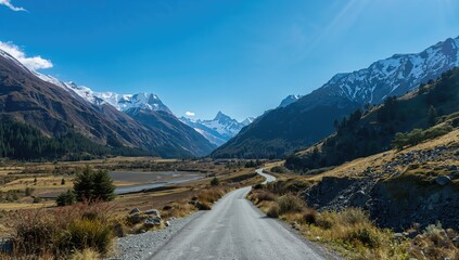 Mountain Range in the Southern Hemisphere