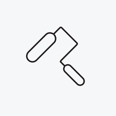 Paint brush line icon