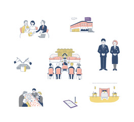 仏事のさまざまなイメージ　セット7