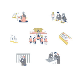 仏事のさまざまなイメージ　セット4